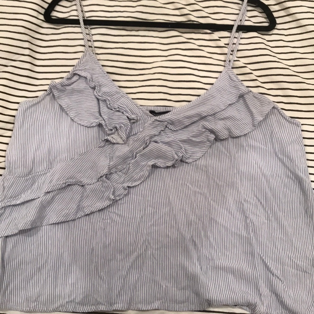 American Eagle Ruffle Top